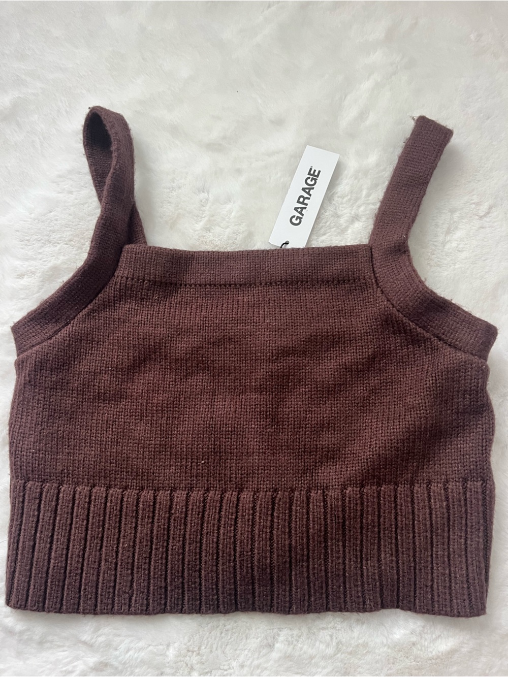 Garage Brown Knit Tank